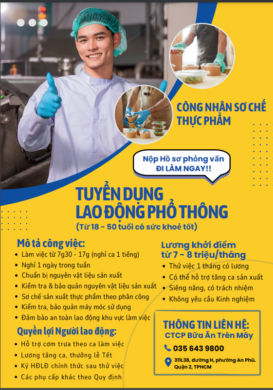 Công Ty CP Bữa Ăn Trên Mây